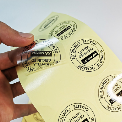 Бумага ясного прилипателя собственной личности фильма ЛЮБИМЦА Flexo стикеров ярлыка прилипателя винила BOPP синтетическая