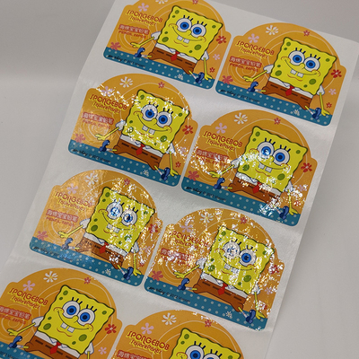 Мультфильм ярлыков BOPP CMYK Printable слипчивый лоснистый умирает листы стикера отрезка
