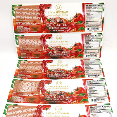 Лакировать продукт питания обозначает BOPP Printable листами слипчивого ярлыка