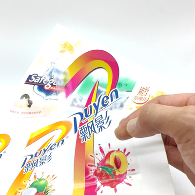 Косметик PVC Pantone дизайна стикера CMYK ярлык косметических прямоугольных белый