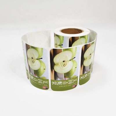 Круг пищевые клеистые этикетки пленка поддержка минимальный MOQ 1000 штук